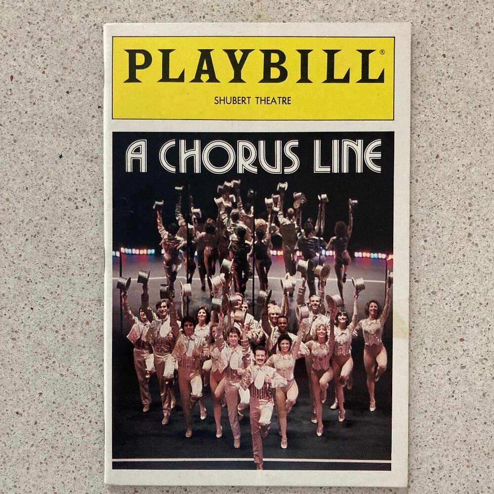 Signed Playbill A Chorus Line Michael Gruber Angelique Ilo Carlos Lopez Apr 1990